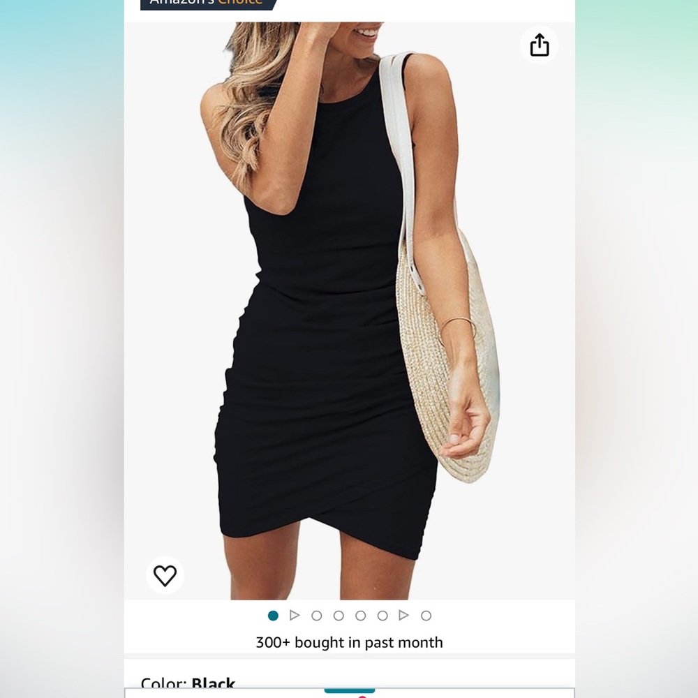 Amazon Black T-Shirt Dress